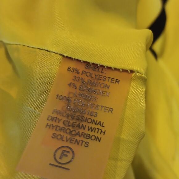 Calvin Klein Bright Yellow and Black Dress - Picture 9 of 10